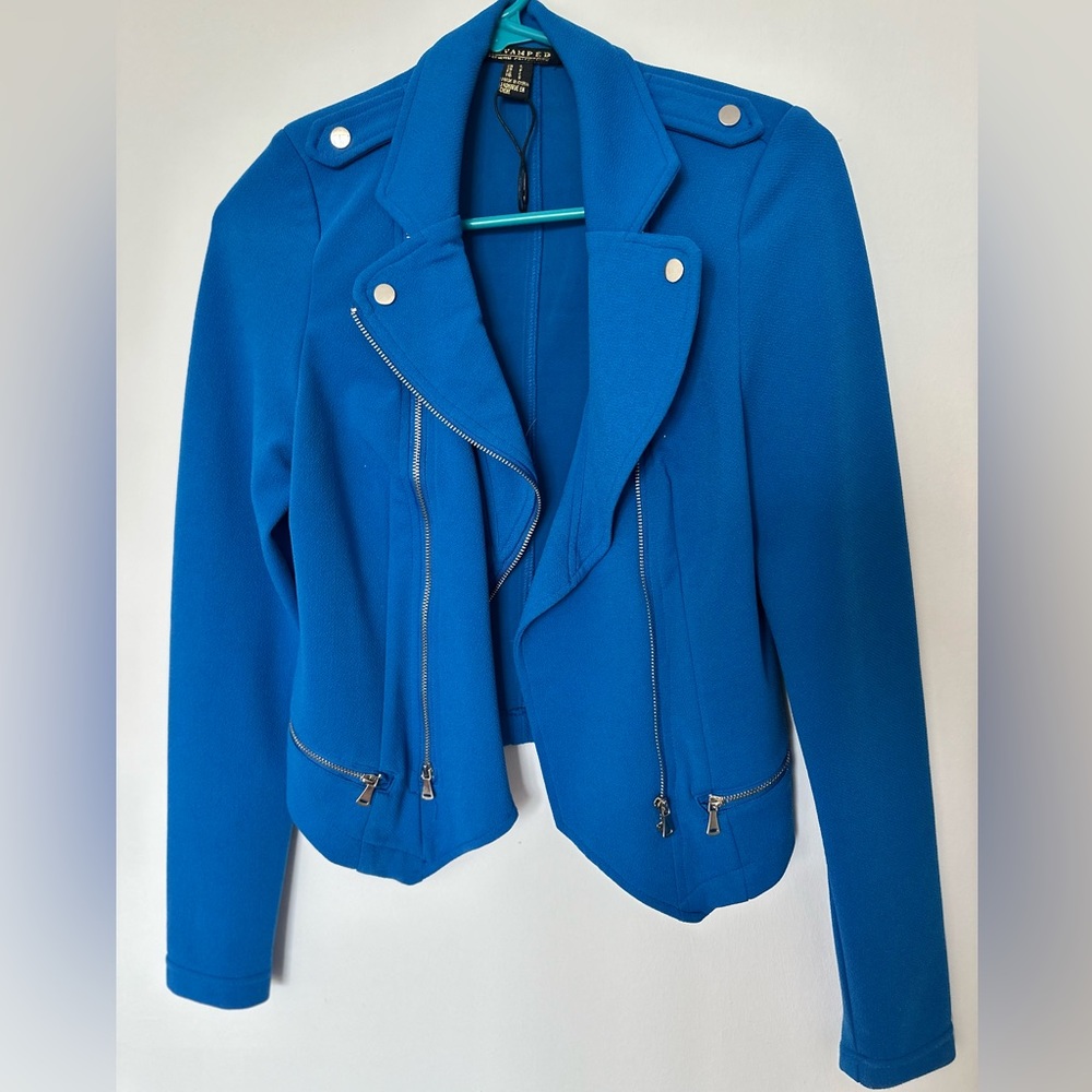 - Royal blue fitted  jacket